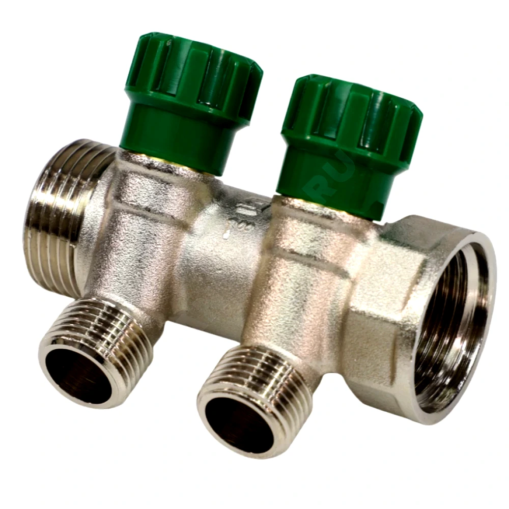 Коллектор лат клап рег 1" м/р 2в 1/2" ПУ н/р 36мм M210 SantechSystems