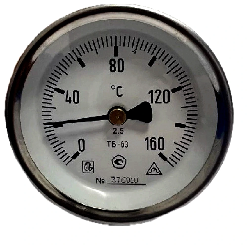 Термометр биметалл ТБ-100 160С Дк100 L=100 G1/2" осев Багория