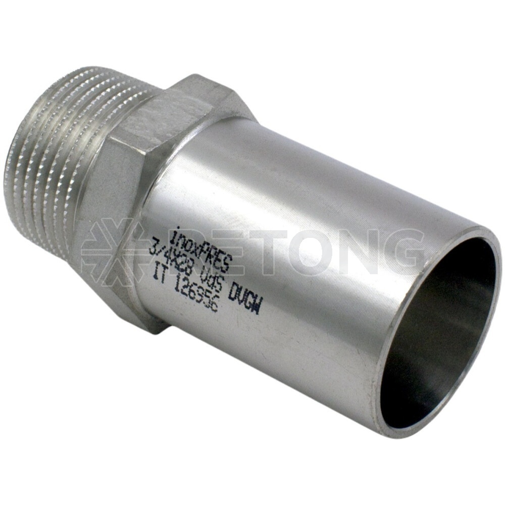 Переход нерж AISI316L Дн18х1/2" Ру16 труба/НР Inoxpres RM 269102118