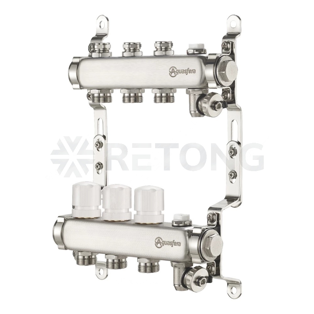 Группа коллект нерж баланс 1" м/м 5в 3/4" ЕК н/р в/к Aquasfera 9502-04