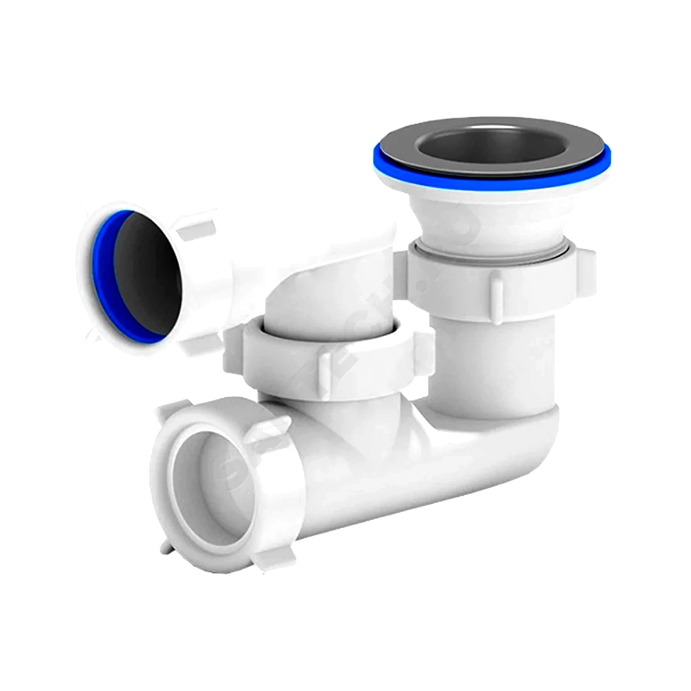 Сифон д/поддона рег 1 1/2"x50/40 нерж/сетка АНИ Пласт E210