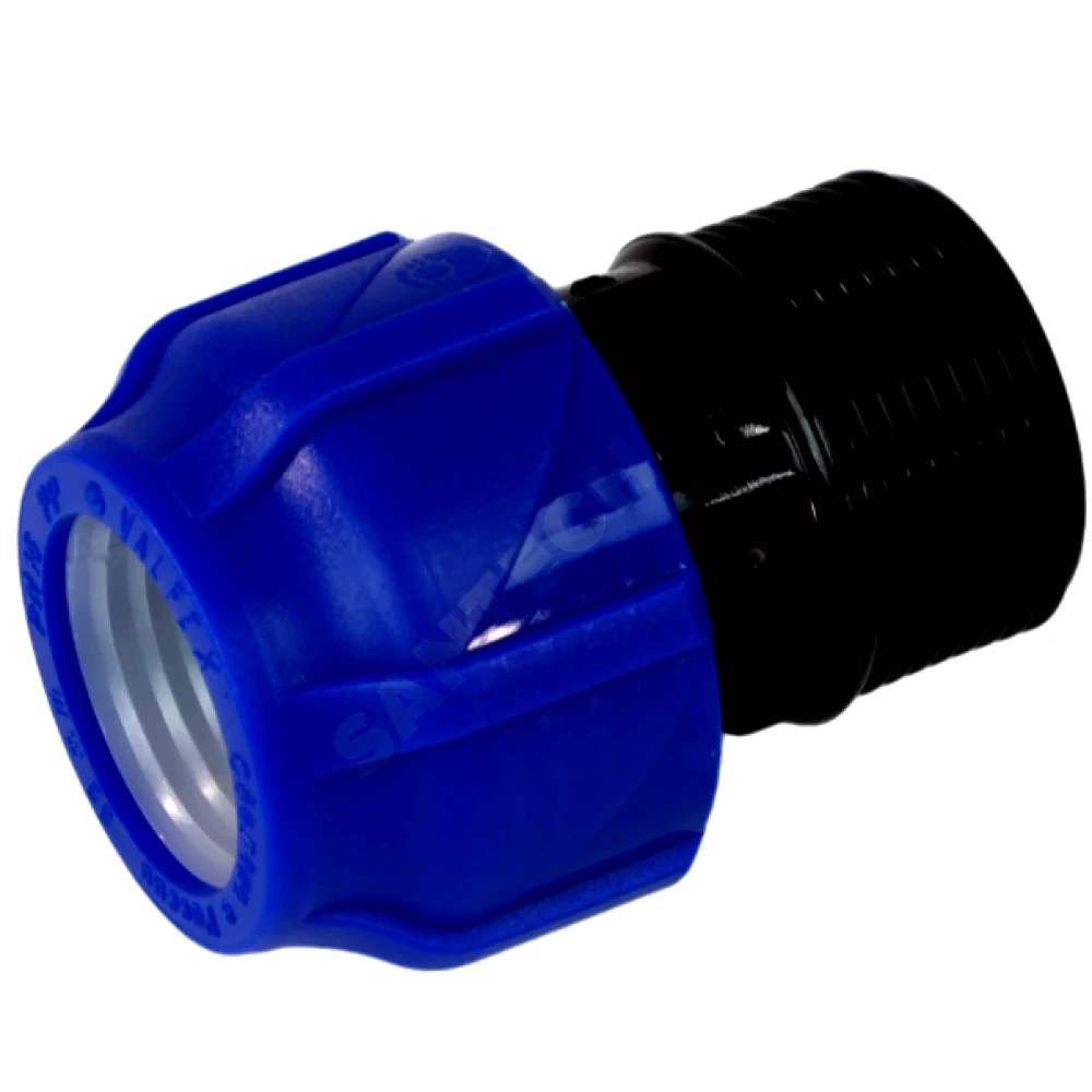 Муфта компресс ПЭ Дн32х3/4" НР Ру16 VALFEX 121001132034