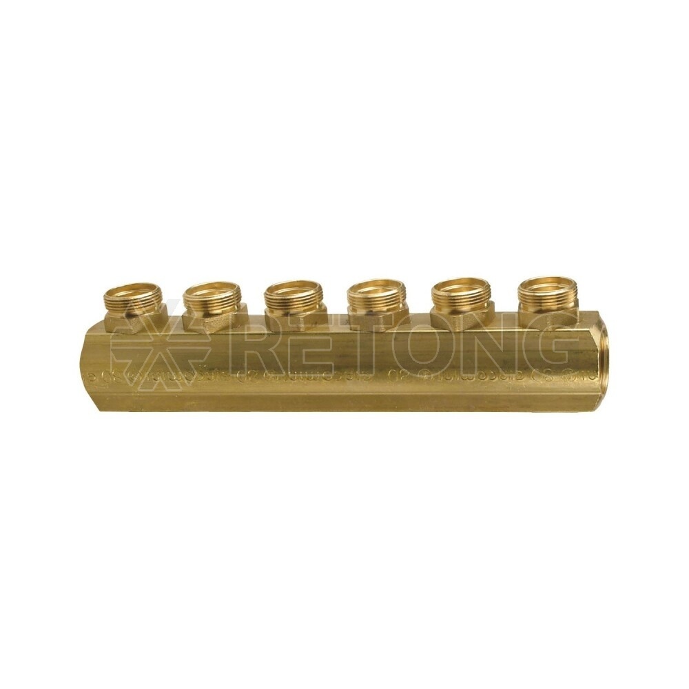 Коллектор лат 1 1/4" м/м 3в база 18 н/р 50мм Giacomini R551SY043