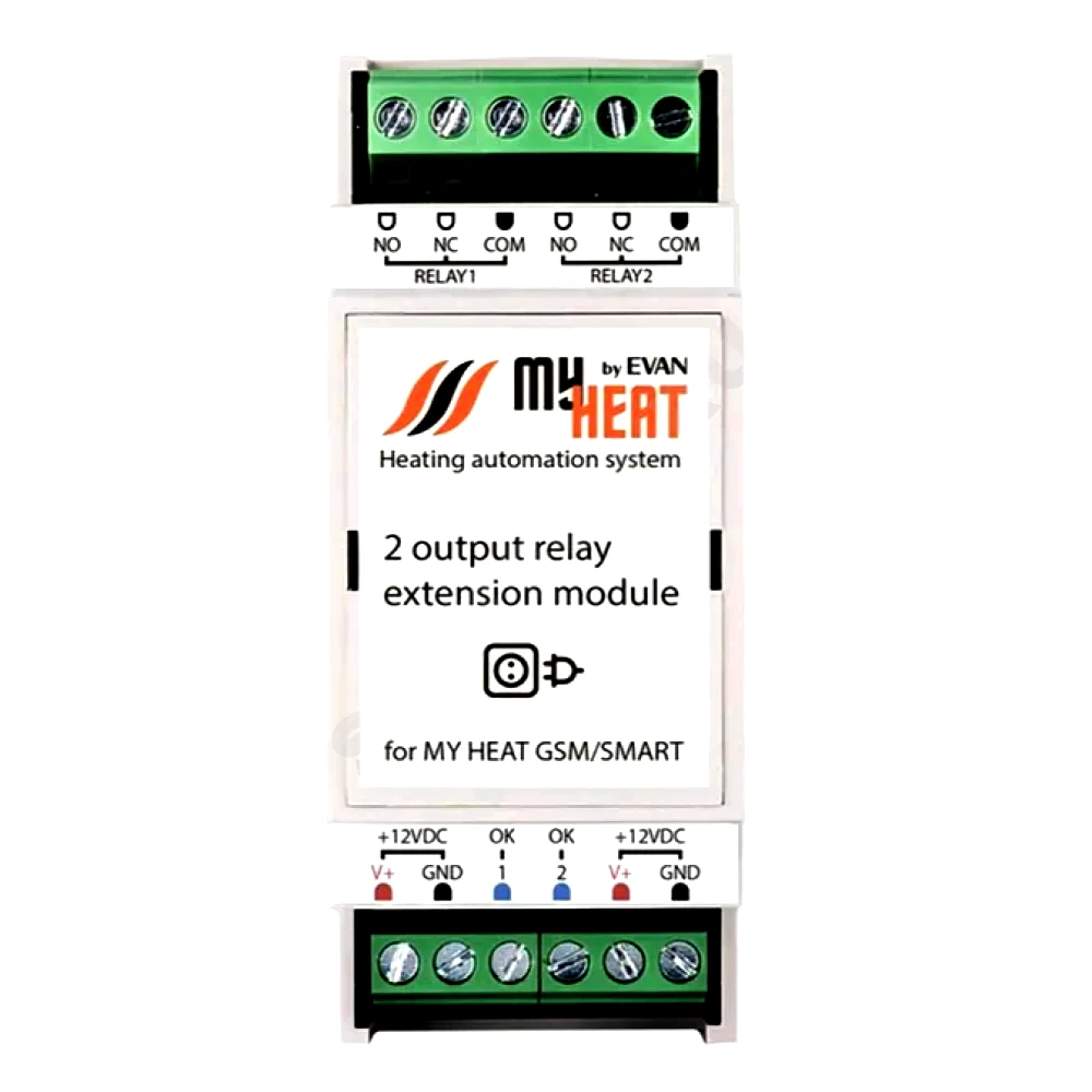 Блок реле MY HEAT на 2 выхода Эван 6295