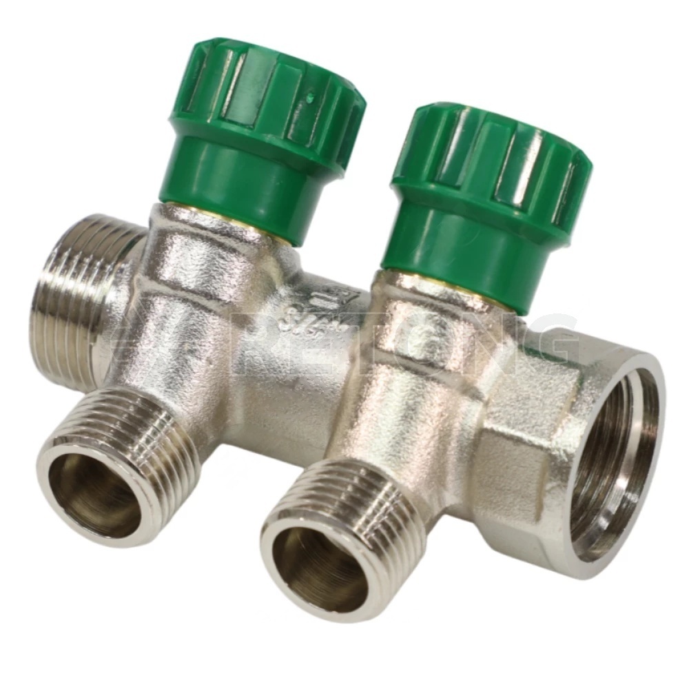 Коллектор лат клап рег 3/4" м/р 2в 1/2" ПУ н/р 36мм M210 SantechSystems