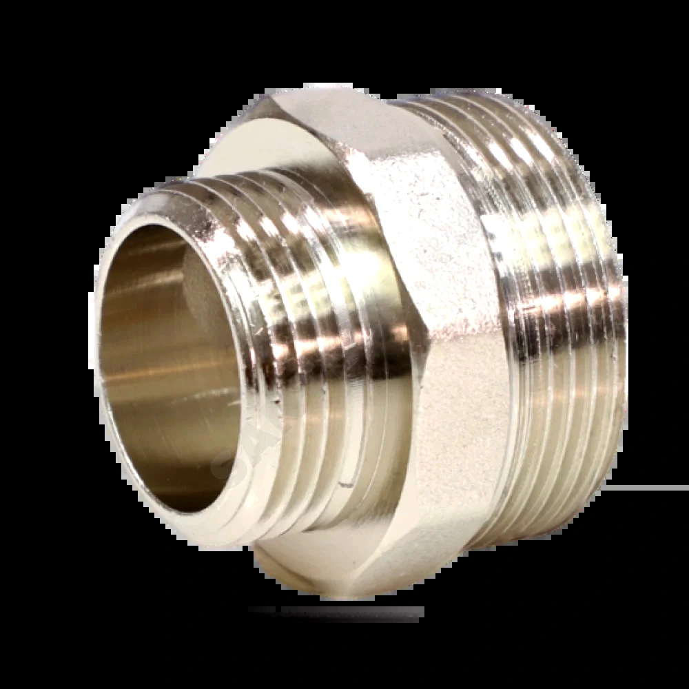 Ниппель лат перех Ду32х25 НР никель VALFEX VF.580.N.114.100