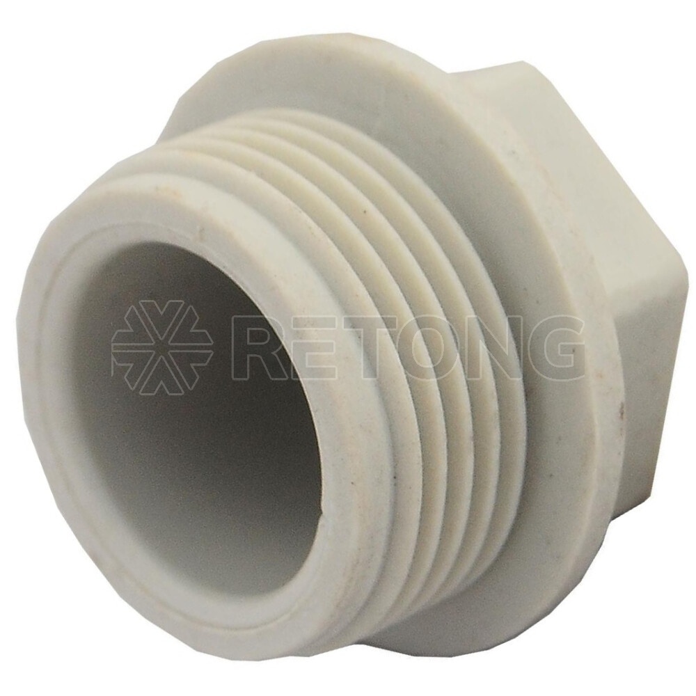 Заглушка (пробка) PP-R сер Дн25х3/4" НР VALFEX 10163025Г