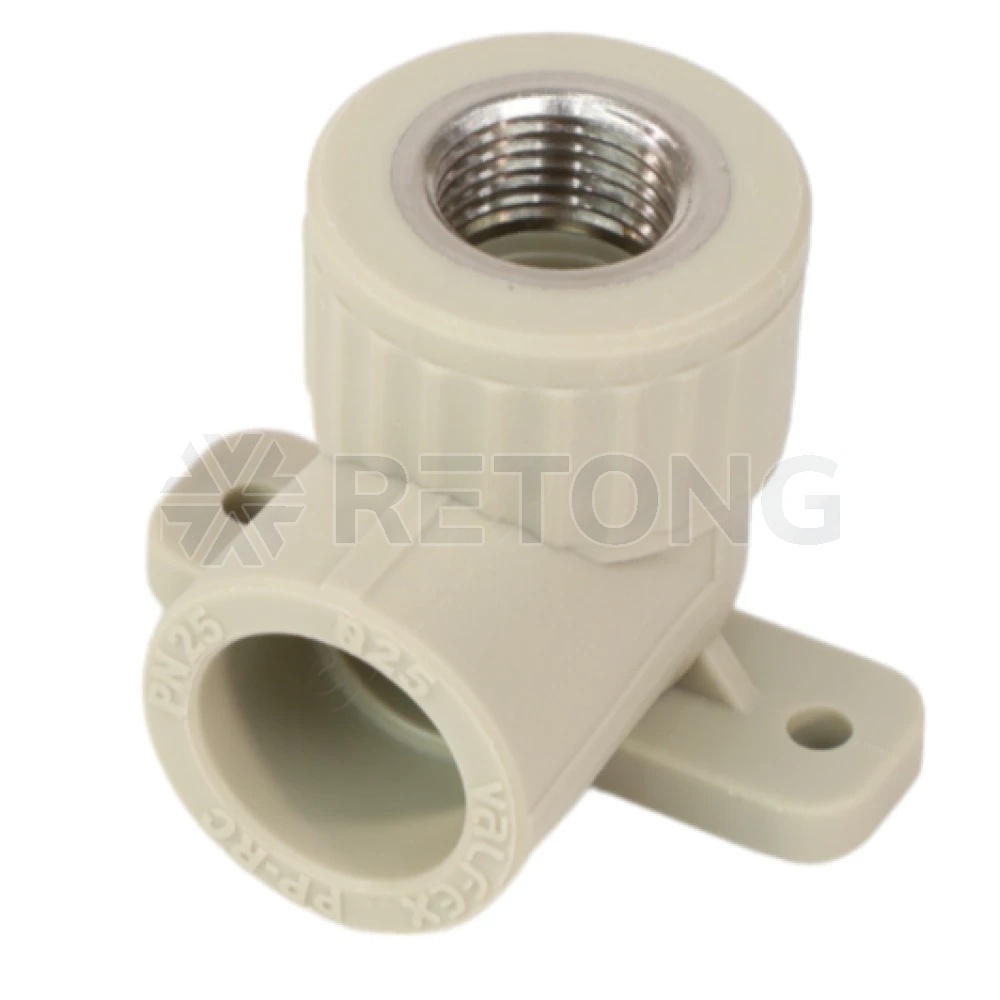 Угольник PP-R сер комб Дн25х1/2" ВР с креплением VALFEX 10120025Г