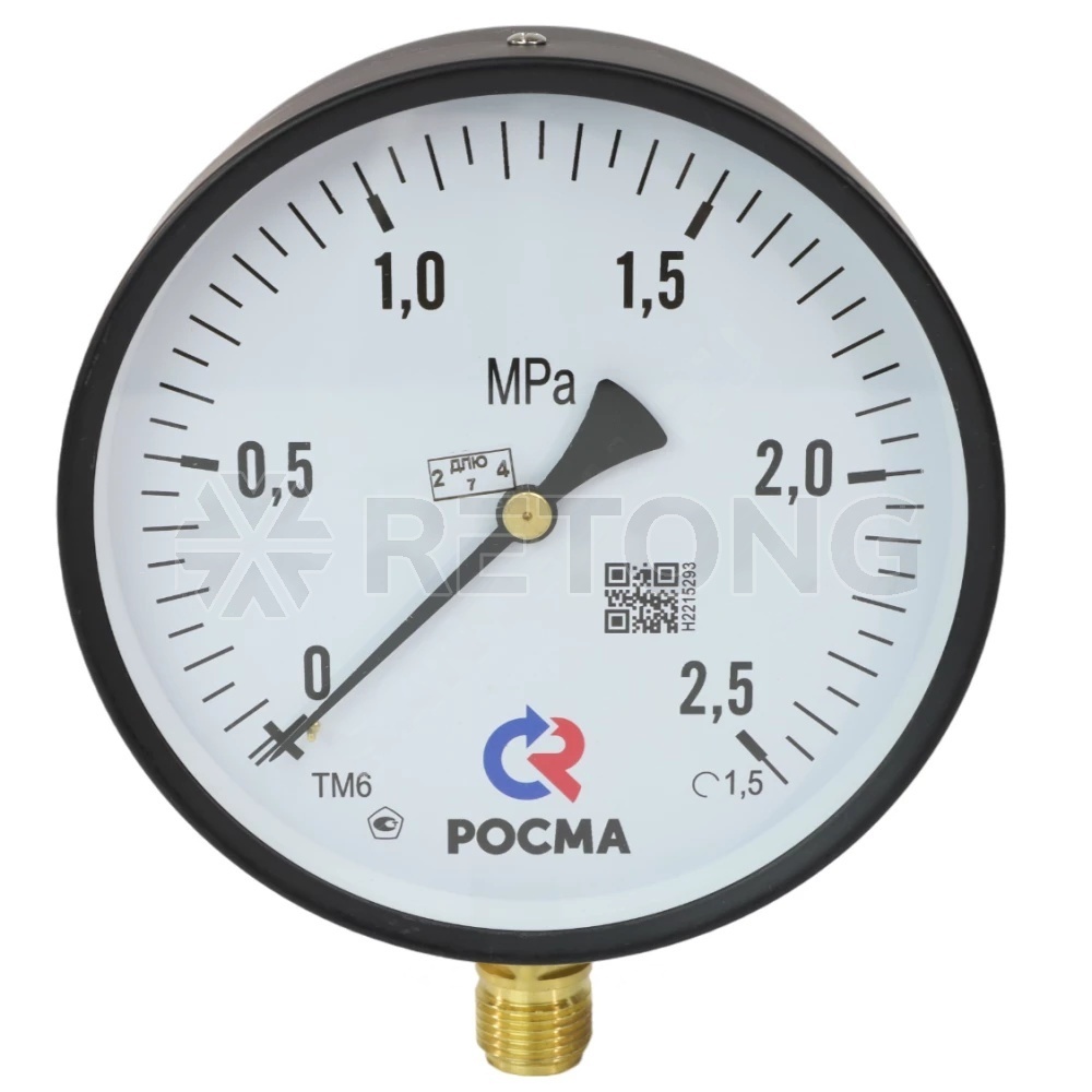 Манометр рад ТМ-610Р.00 0-1,0МПаДк150 М20х1,5 ст Росма 00000006973