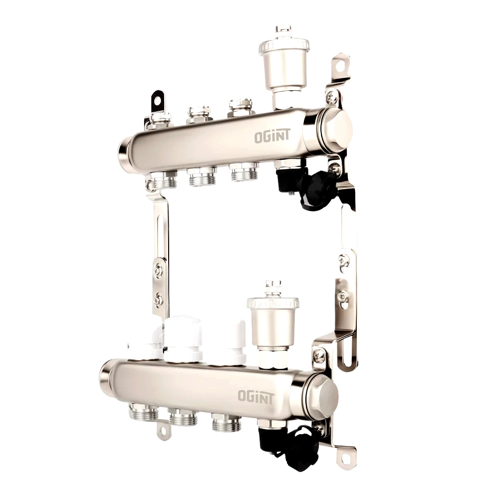 Группа коллект нерж 1" м/м 3в 3/4" ЕК н/р в/к Ogint 9506-02