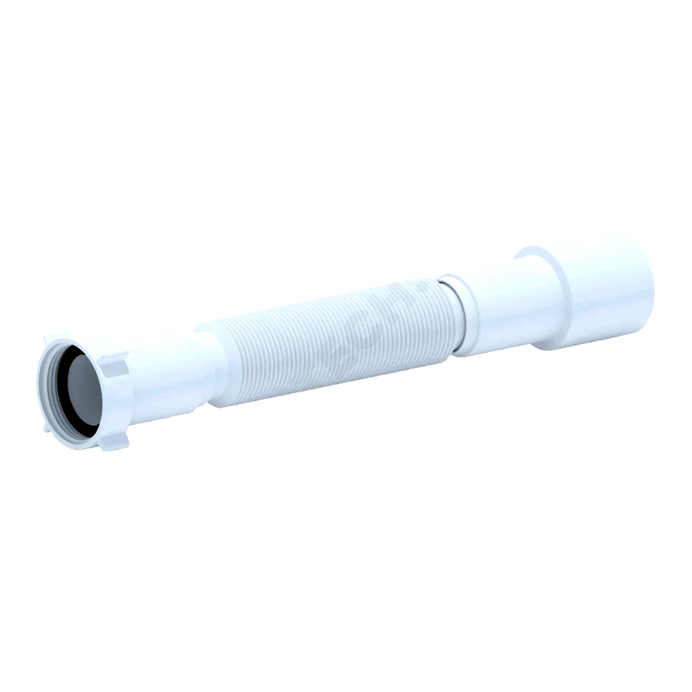 Гофра с гайкой 1 1/2"x50 L=320-730мм АНИ Пласт K105