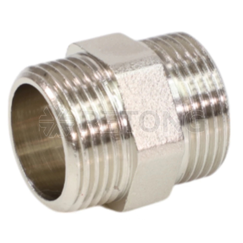 Ниппель лат Ду40 НР никель VALFEX VF.582.N.112