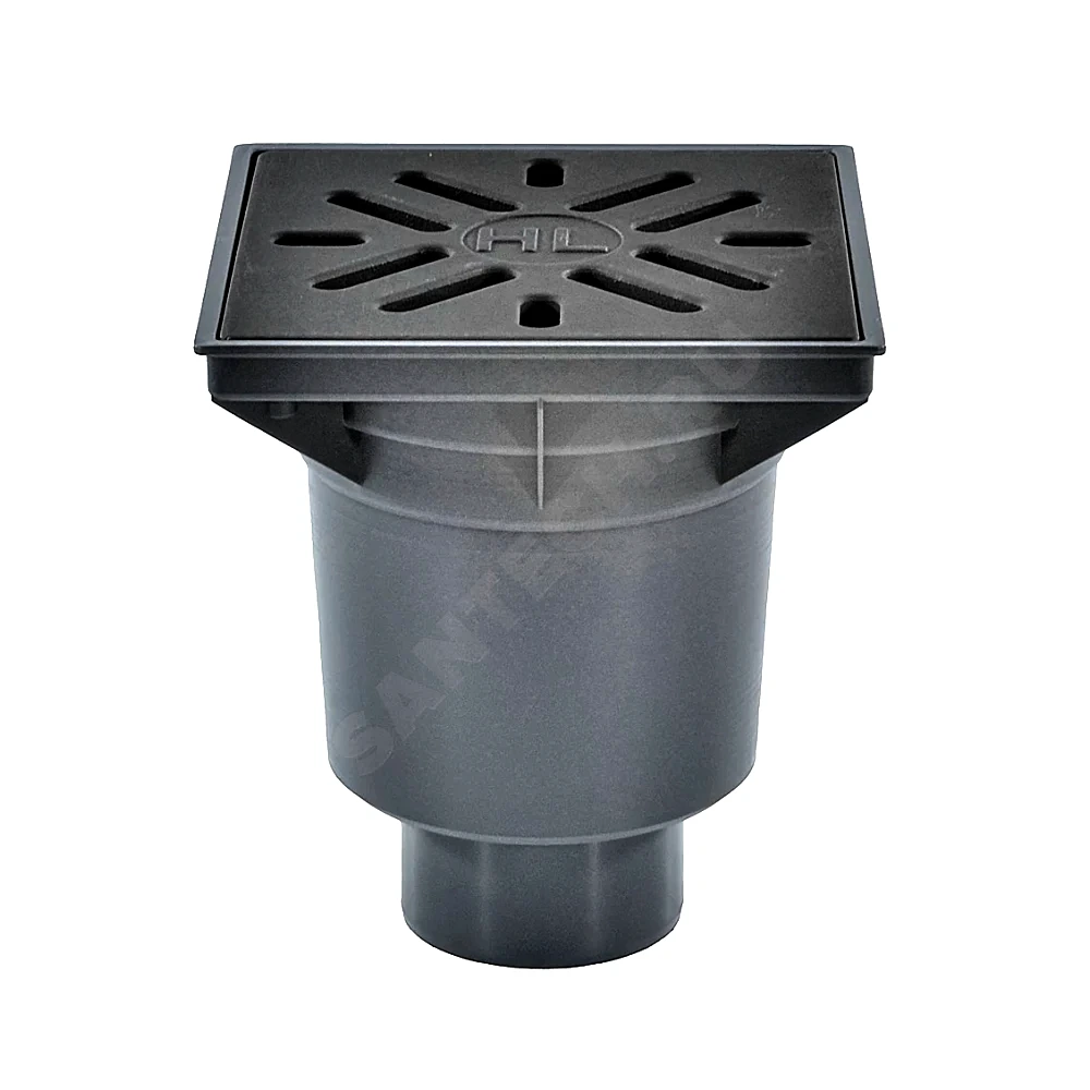Трап нерег верт/вып гидр/затв Дн110 чуг/реш 226х226 PERFEKT HL HL606W/1