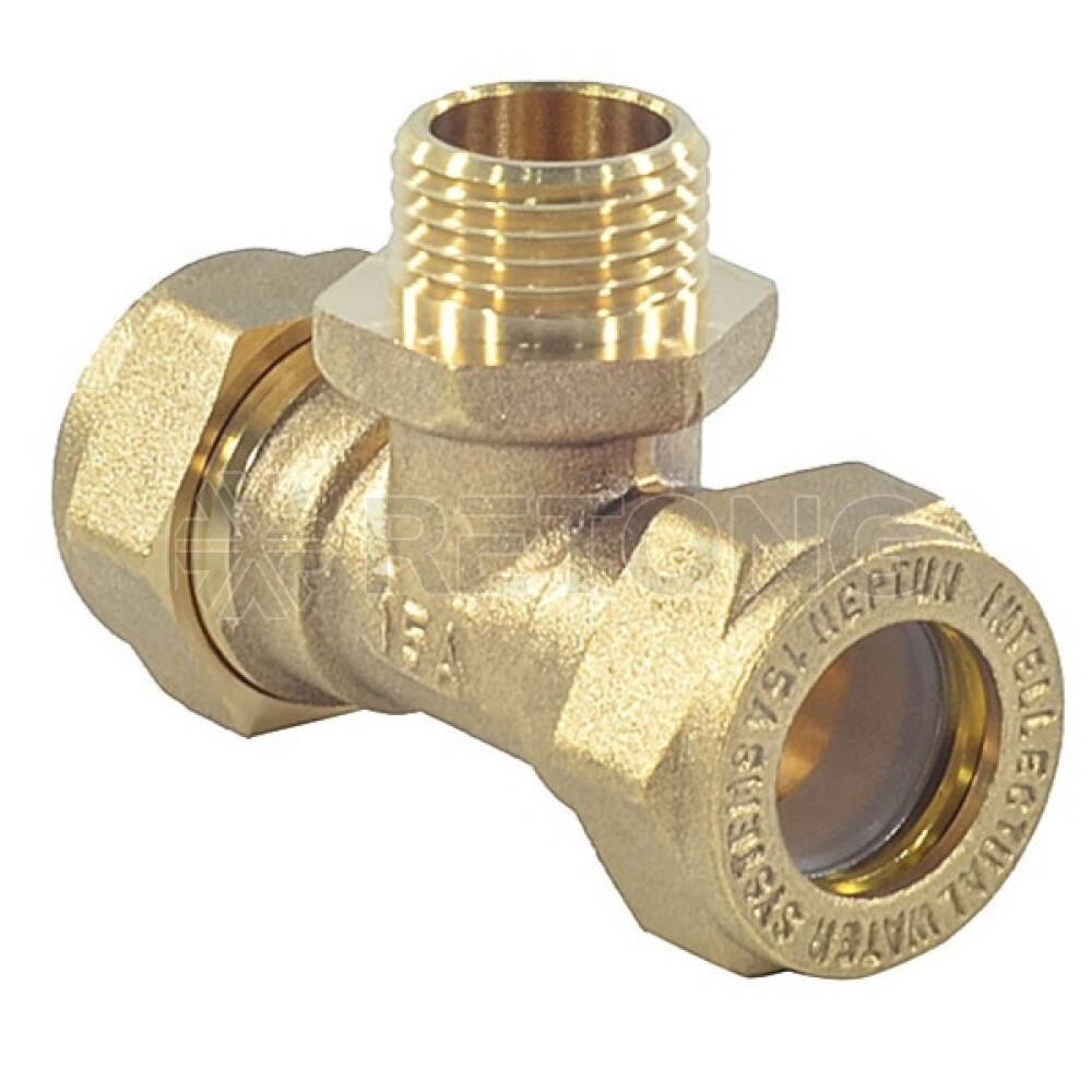 Тройник лат 15Aх1/2"х15 обж/р STAHLMANN STML1501/215BEF