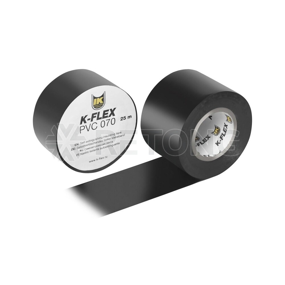 Лента PVC AT 070 ПВХ 38мм х 25м самокл черн K-flex 850CG020001