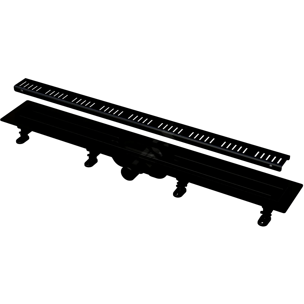 Лоток душев гор/вып комб/з Дн40 750х60 нж/реш черн Alca APZ10BLACK-750M