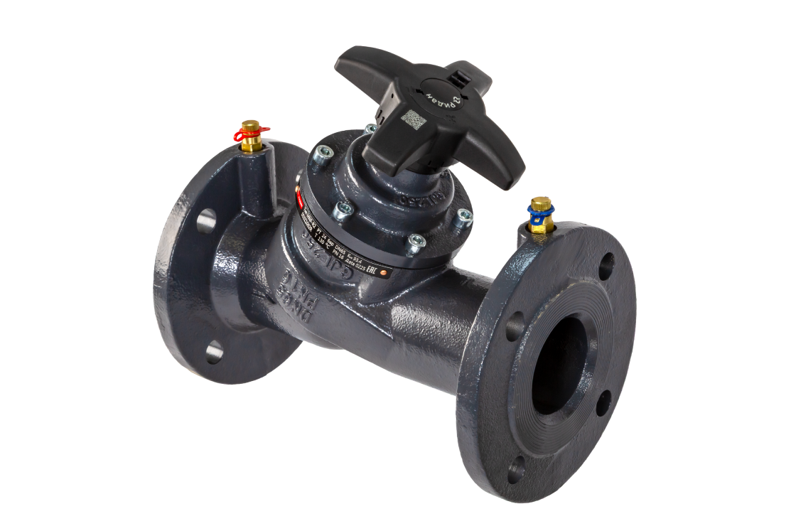Ручной балансировочный клапан Ридан MNF-R2 DN100 фланцевый PN16 Tmax 130 °C