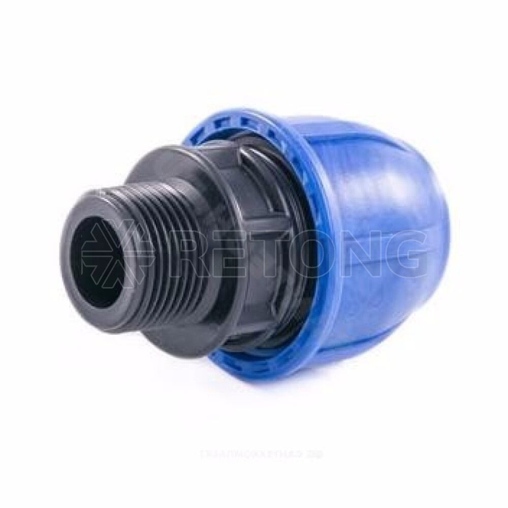 Муфта компресс ПЭ Дн40х1 1/4" НР Ру16 РосТурПласт 11511