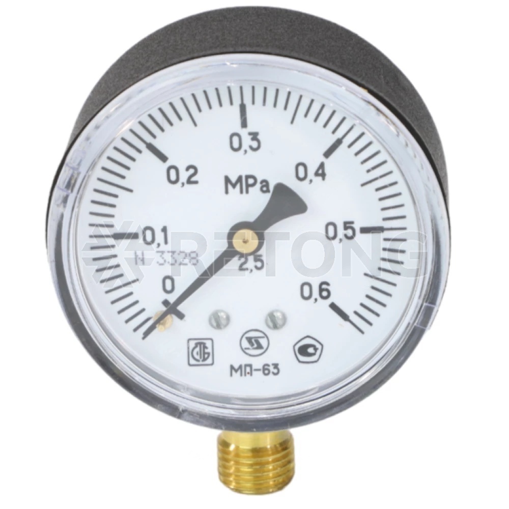 Манометр рад МП-63 0-1,0МПаДк63 G1/4" пласт ЗТП Минск
