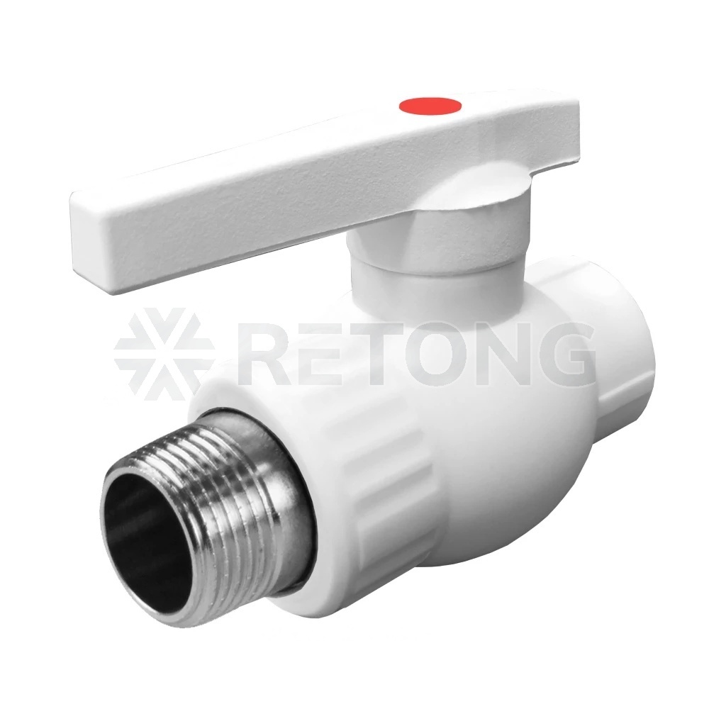 Кран шаровой PP-R бел Дн32х1" НР VALFEX 10144232