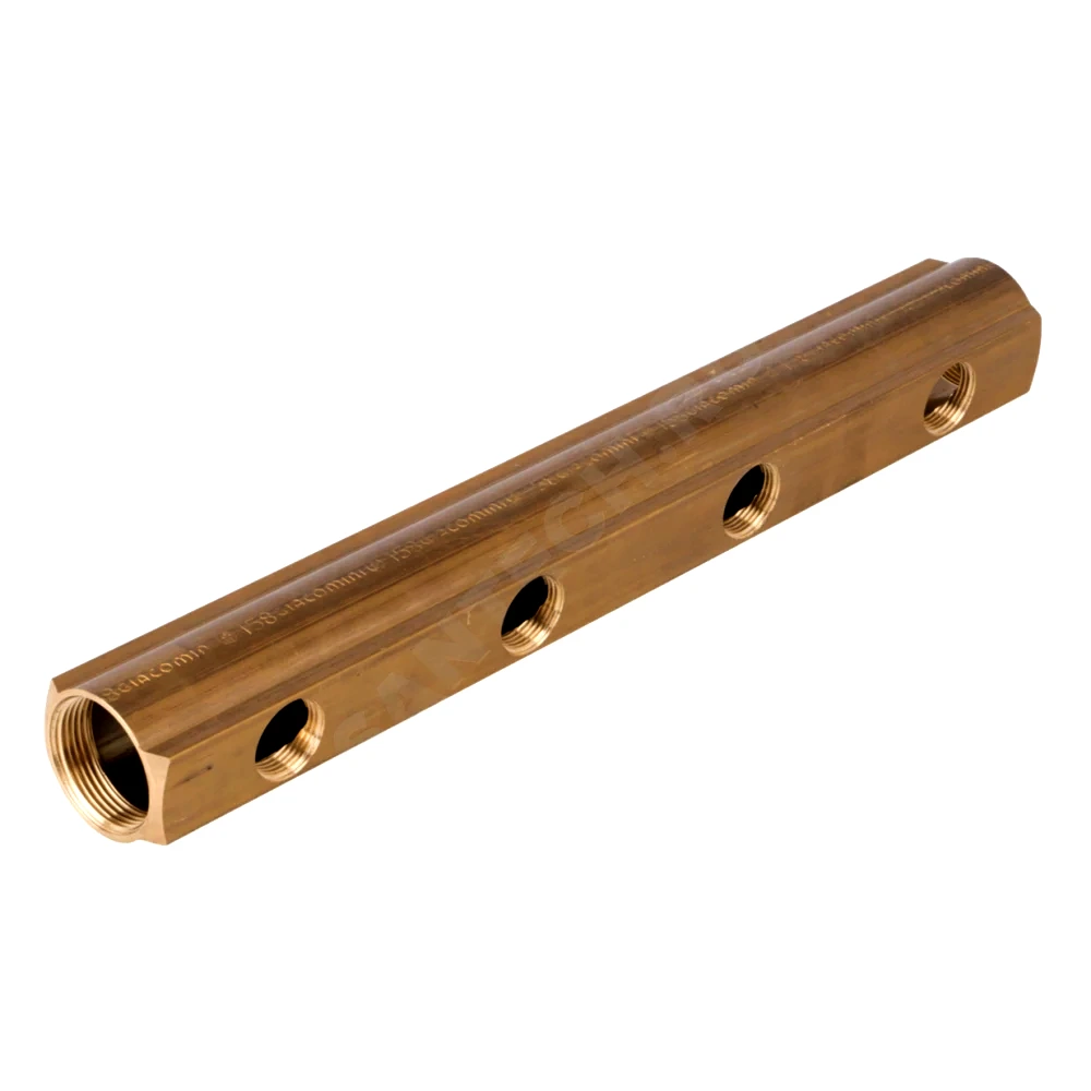 Коллектор лат 1 1/4" м/м 5в 3/4" вн/р 100мм Giacomini R582AY005