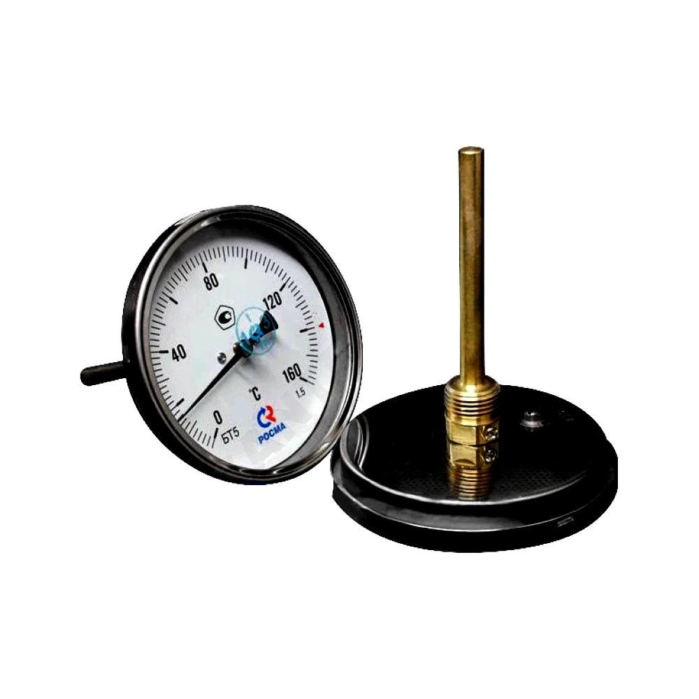 Термометр биметалл БТ-51.211 160С Дк100 L=100 G1/2" осев Росма 00000002550