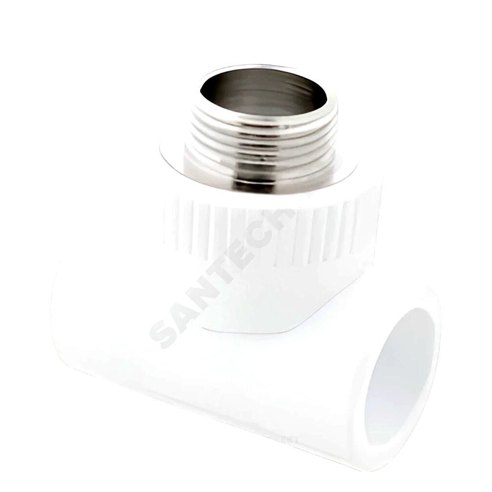 Тройник PP-R бел комб Дн25х1/2" НР РосТурПласт 10755