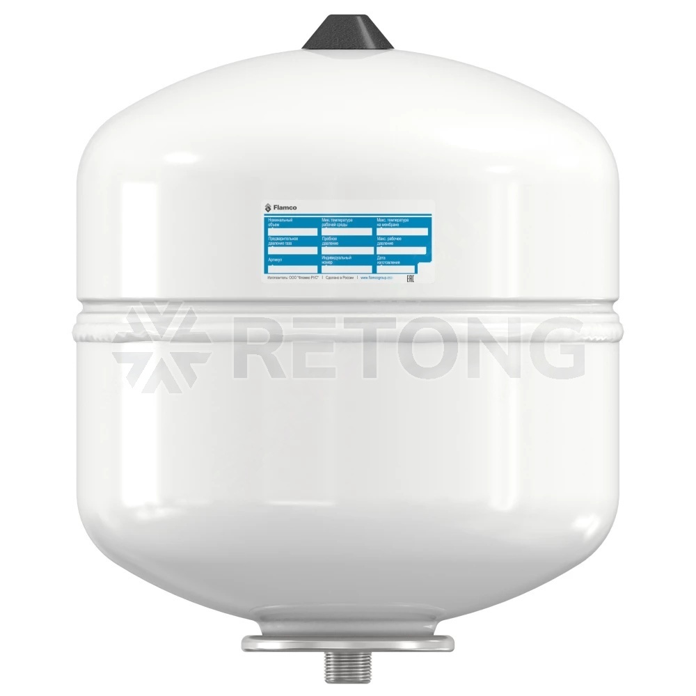 Гидроаккумулятор верт бел 18л 10атм 3/4" НР Airfix R Flamco 24459RU