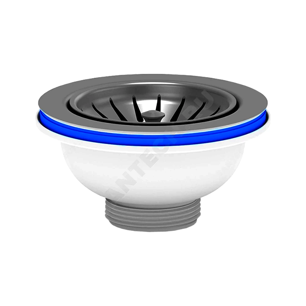 Выпуск мойки 3 1/2" нерж/сетка АНИ Пласт M250