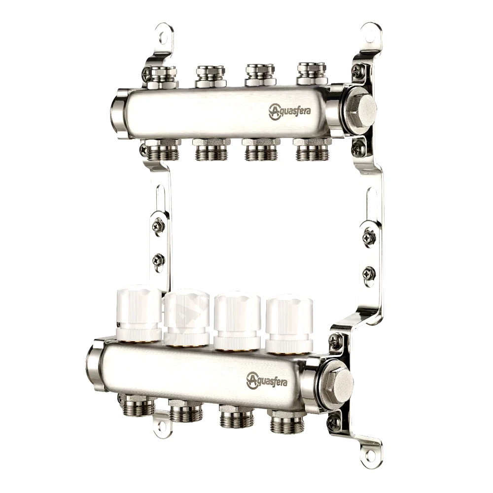 Группа коллект нерж баланс 1" м/м 6в 3/4" ЕК н/р Aquasfera 9504-05