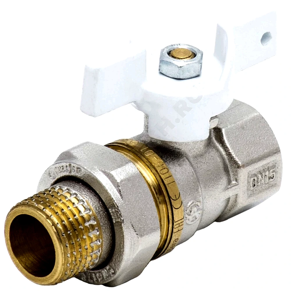 Кран шар лат 1107 Standard нк Ду20 Ру40 м/амер полн баб Aquasfera 1107-02 .