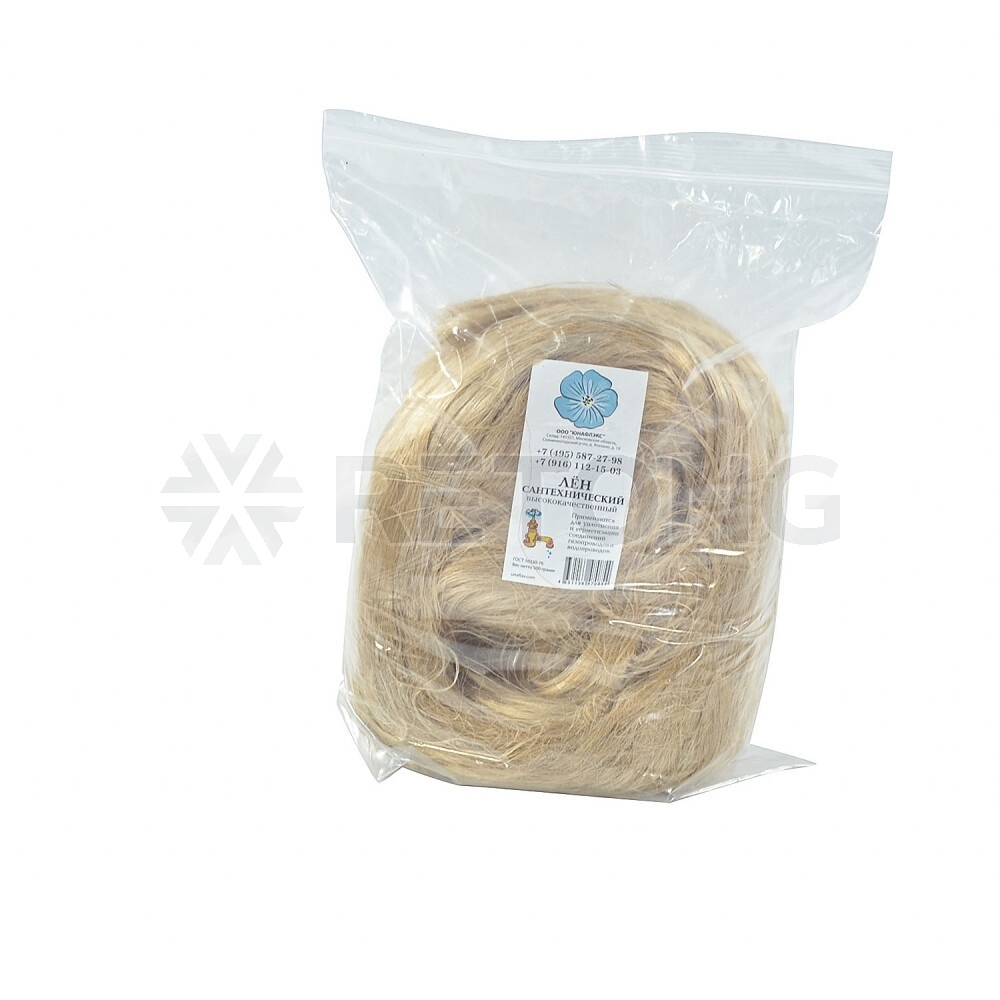 Лен очищенный 500гр п/э пакет ЮНАФЛЭКС
