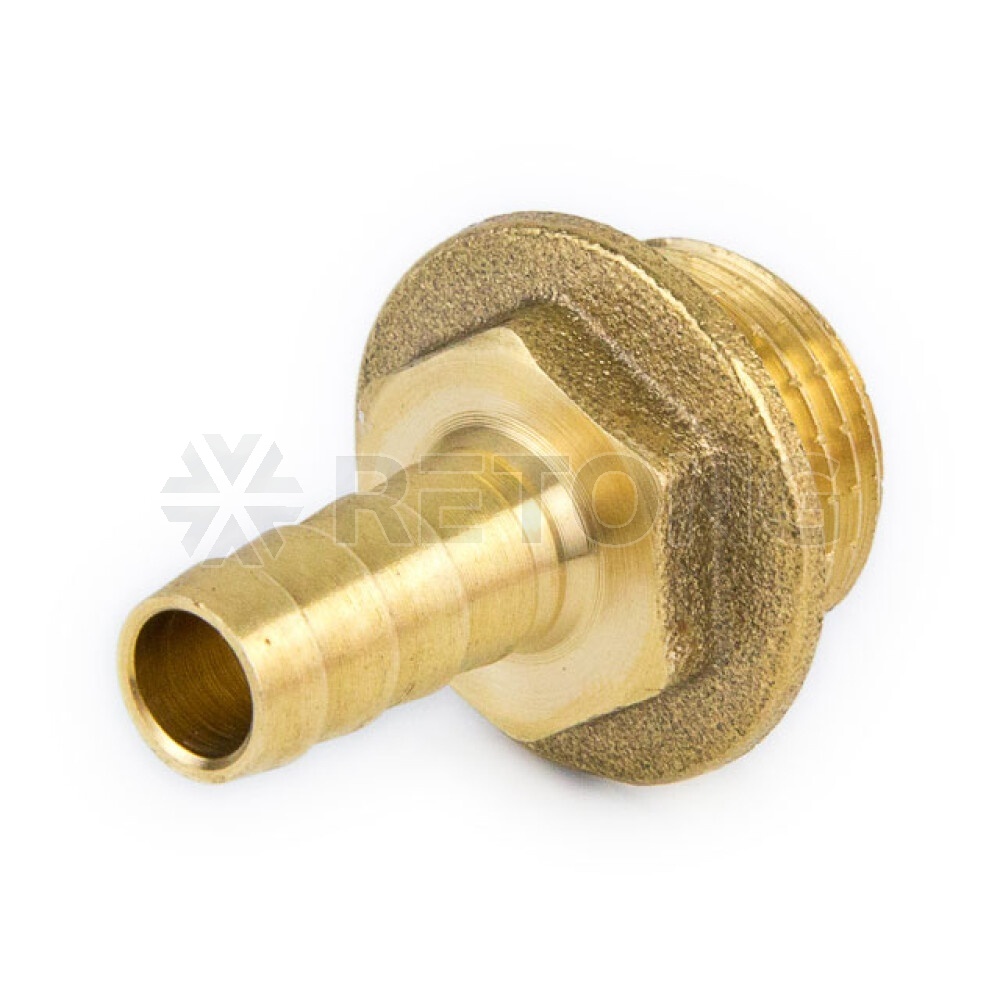 Переходник лат д/шланга Дн12х1/2" НР неразъем Aquasfera 9102-02