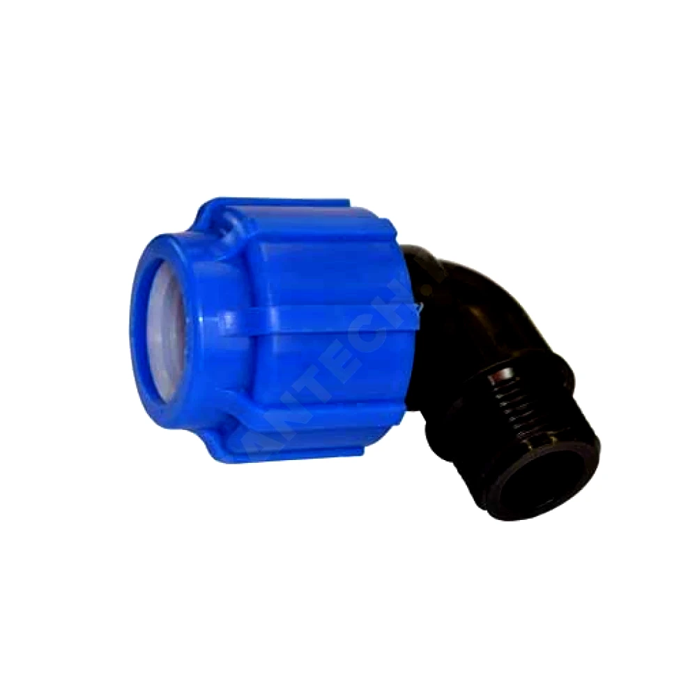 Отвод компресс ПЭ Дн50х1 1/2"х90гр НР Ру16 VALFEX 1210012450112