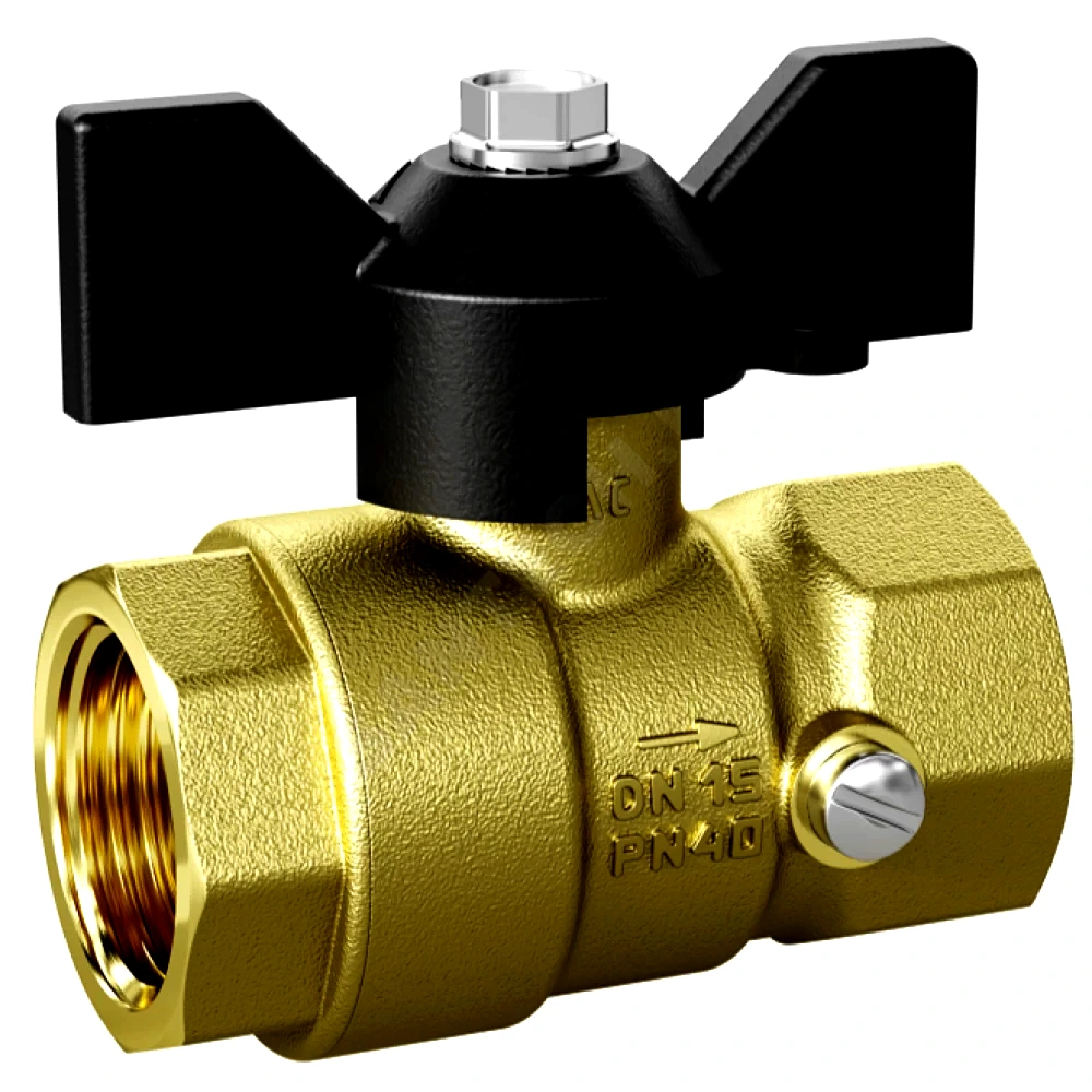 Кран д/ман шар лат Pride G1/2" Ру40 м/м баб LD 44.342.15