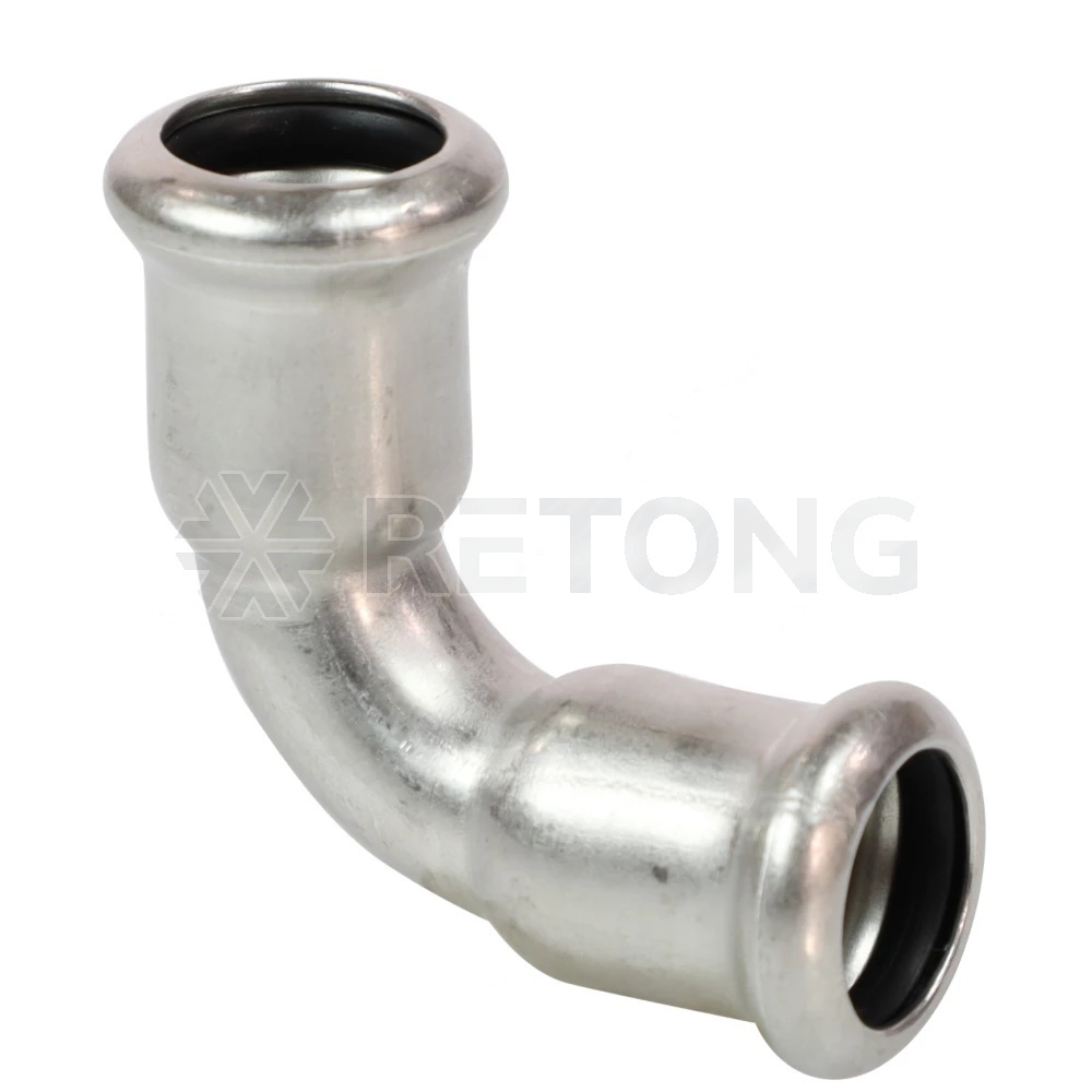 Отвод нерж AISI316L Дн22х90гр Ру16 пресс Inoxpres RM 181022900C