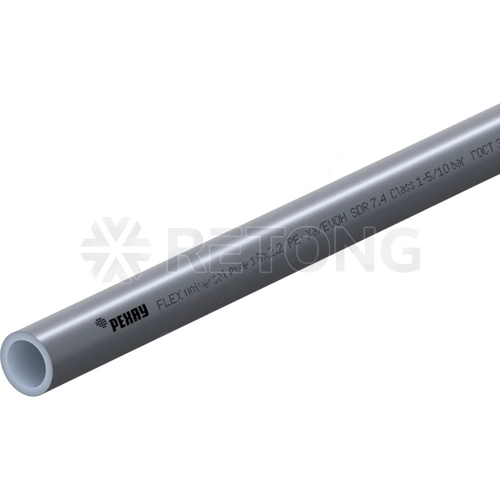 Труба PE-Xa/EVOH flex сер Дн32х4,4 Ру10 Т95C 50м Рехау 11304003050