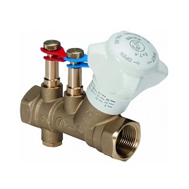 Клапан баланс лат R206B Ду32 Ру25 м/м Kvs9.5 Giacomini R206BY016