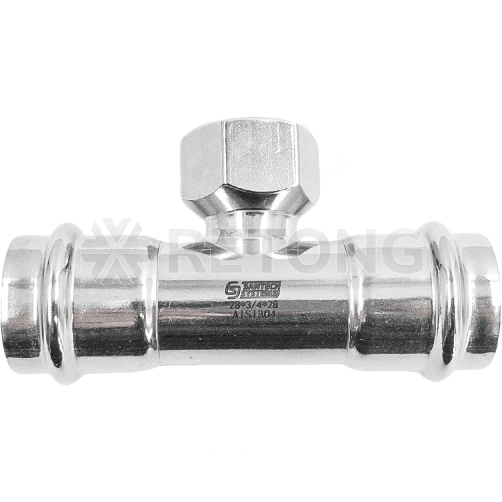Тройник нерж AISI304 Дн18х1/2"х18 пресс/ВР FS132 SantechSystems