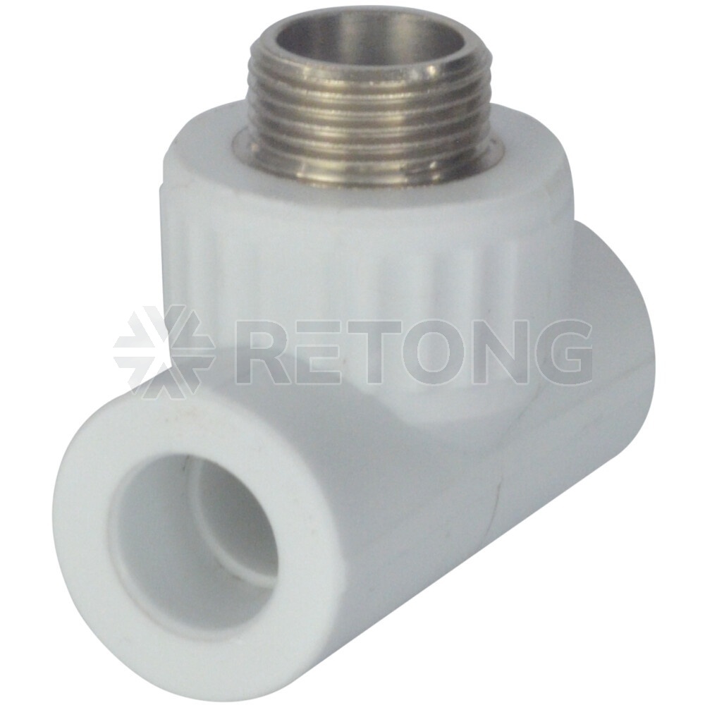 Тройник PP-R бел комб Дн20х3/4" НР VALFEX 10128120