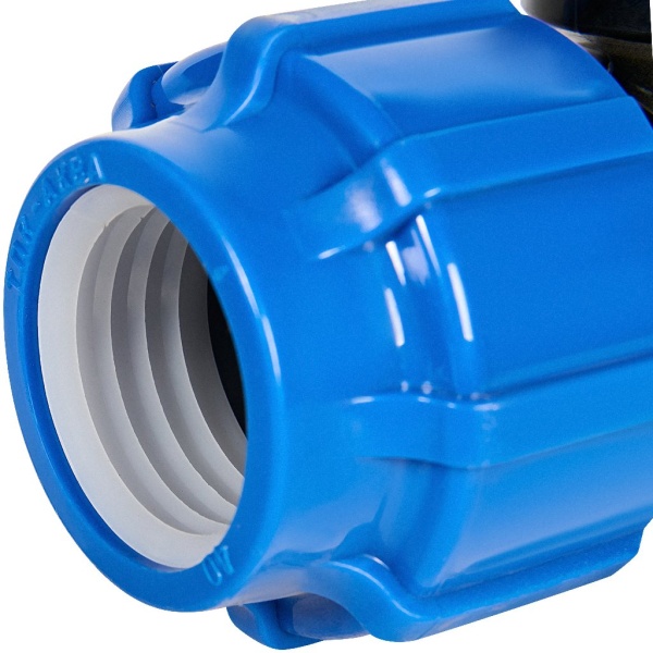Отвод компресс ПЭ Дн40х1 1/4"х90гр ВР Ру16 ТПК-АКВА 50024114