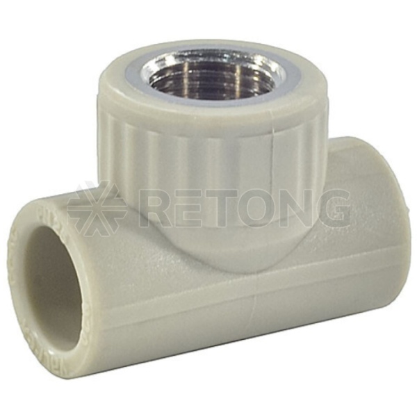 Тройник PP-R сер комб Дн20х1/2" ВР VALFEX 10127020Г