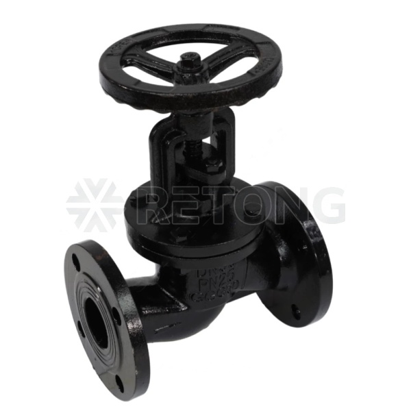 Клапан запорн чуг 15кч16нж Ду65 Ру25 фл RMCX