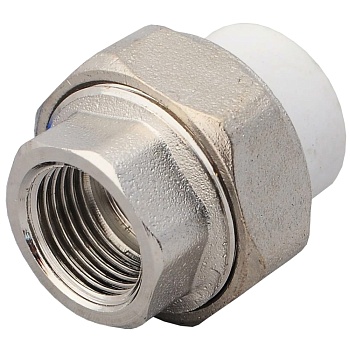 Муфта PP-R бел комб разъем Дн20х1" ВР VALFEX 10155125