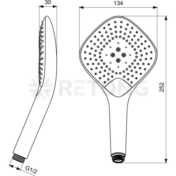 Лейка/душ JET DIAMOND XL3  Ideal Standard B1760AA