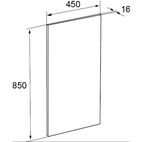 Зеркало THE GAP 45 подсветка Roca ZRU9000090