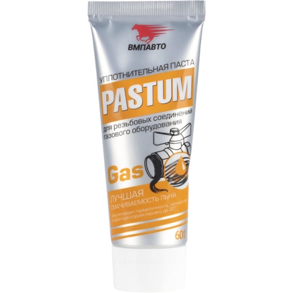 Паста для пропитки льна 60гр тюбик газ PASTUM gas 8202