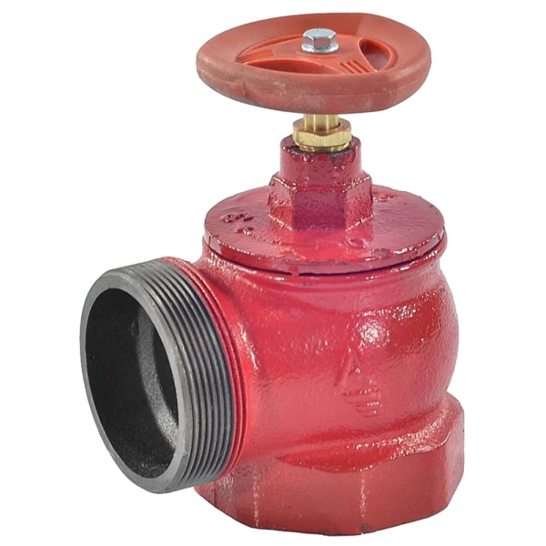 Клапан пожарный чуг угловой Ду50 Ру16 ВР/НР 90 гр Апогей КПЧМ 50-1 110029