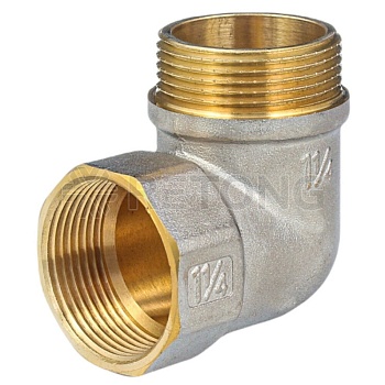 Угольник лат реборд Ду32 м/р никель ГОСТ 32585 Aquasfera 9006-04