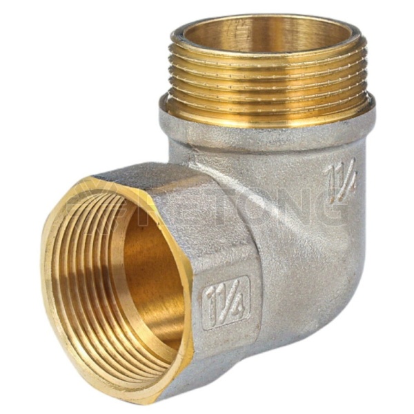 Угольник лат реборд Ду32 м/р никель ГОСТ 32585 Aquasfera 9006-04